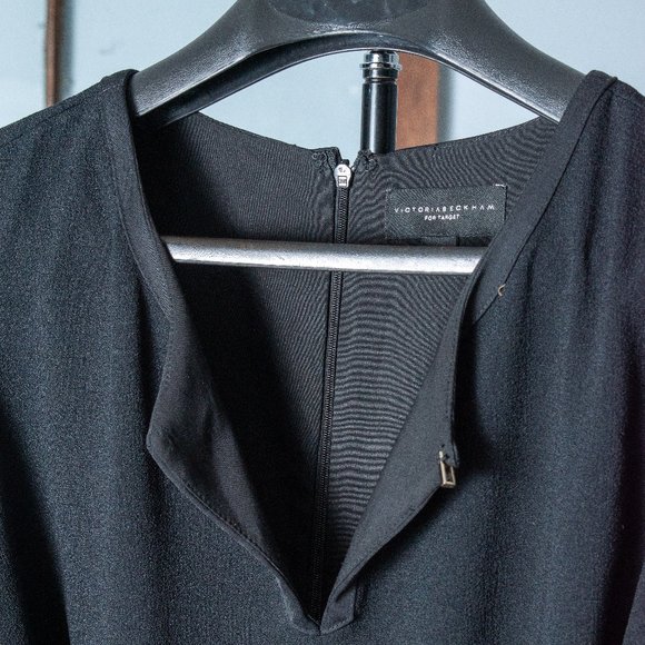 Victoria Beckham Black Romper with Tie Belt - Picture 2 of 3